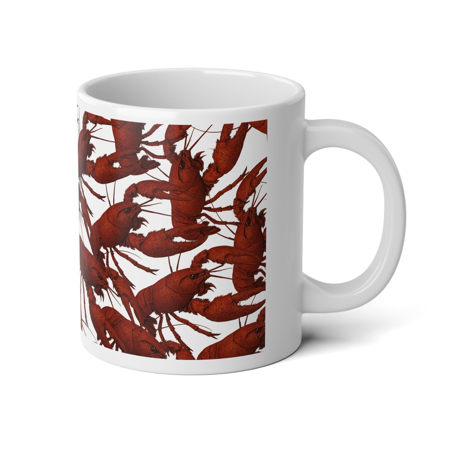 20oz Jumbo coffee Mug — Crawfish Pattern Coffee Cup