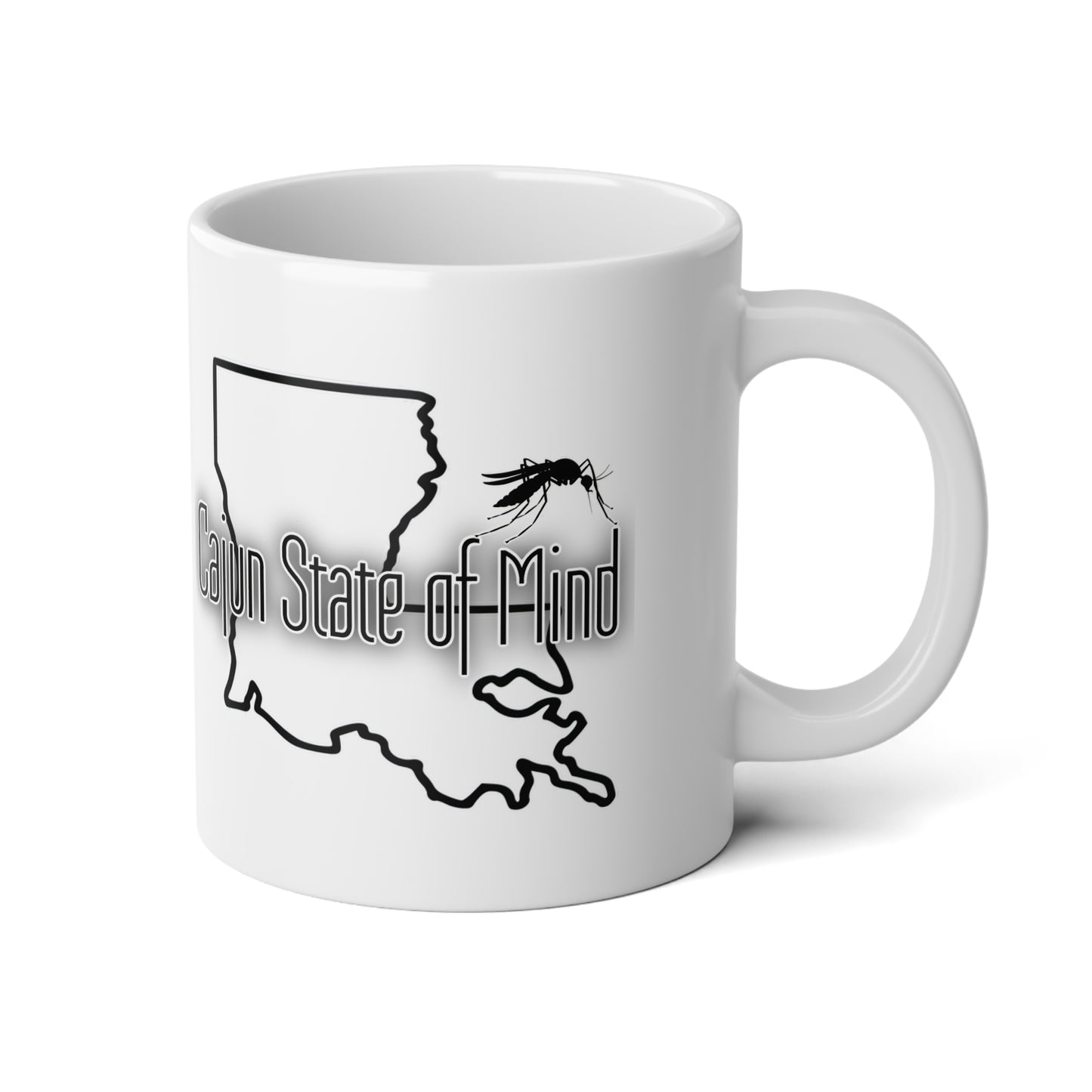 Cajun Spirit Jumbo Mug, 20oz | Funny Coffee Cup for Holiday Gift, Louisiana Humor, Unique Kitchen Decor, Perfect for Tea Lovers