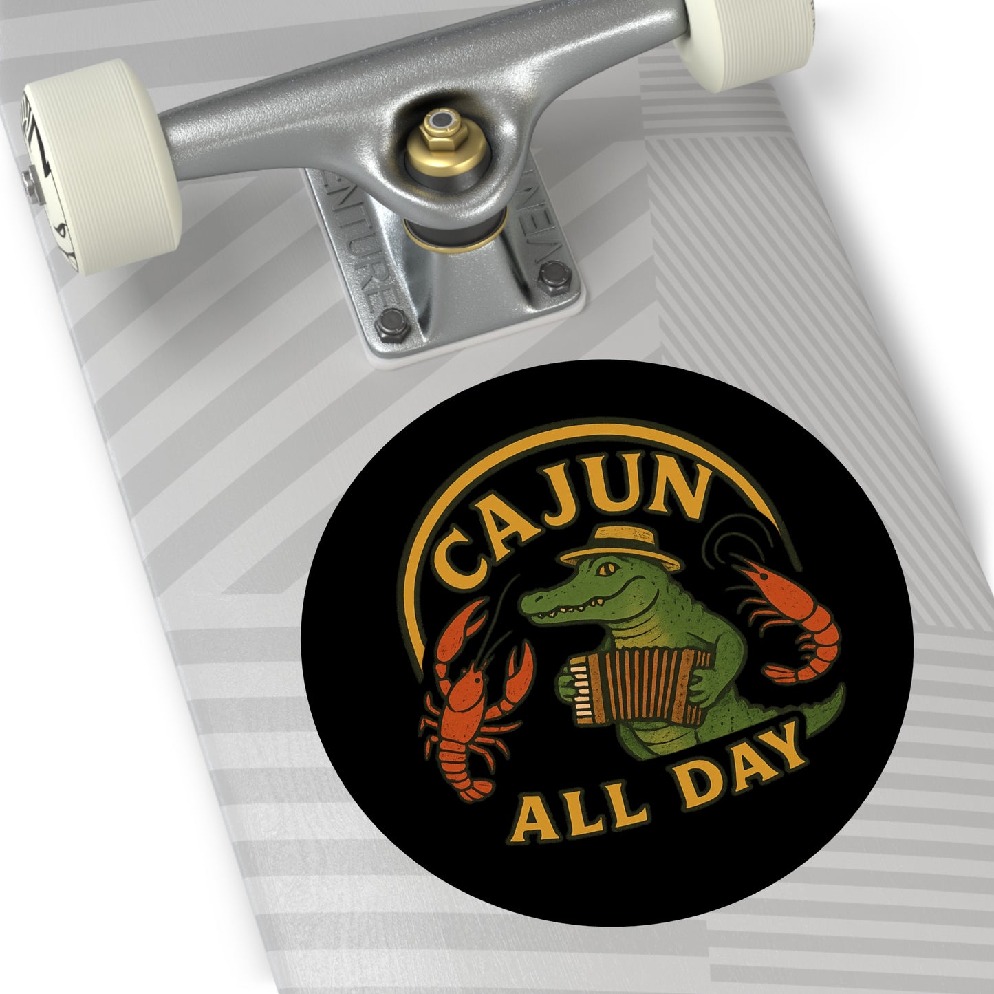 Cajun All Day Vinyl Stickers - Fun Decor, Louisiana Pride, Gift for Foodie, Party Favor, Customizable Stickers