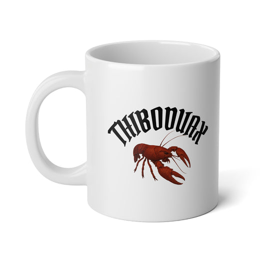 20oz Jumbo Coffee Mug – 'Thibodaux' crawfish mug