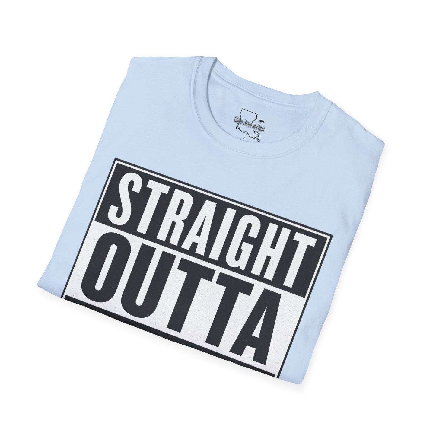 Straight Outta Chauvin T-Shirt, Unisex Softstyle Tee, Fun Graphic Shirt, Gift for Humor Lovers, Casual Everyday Wear