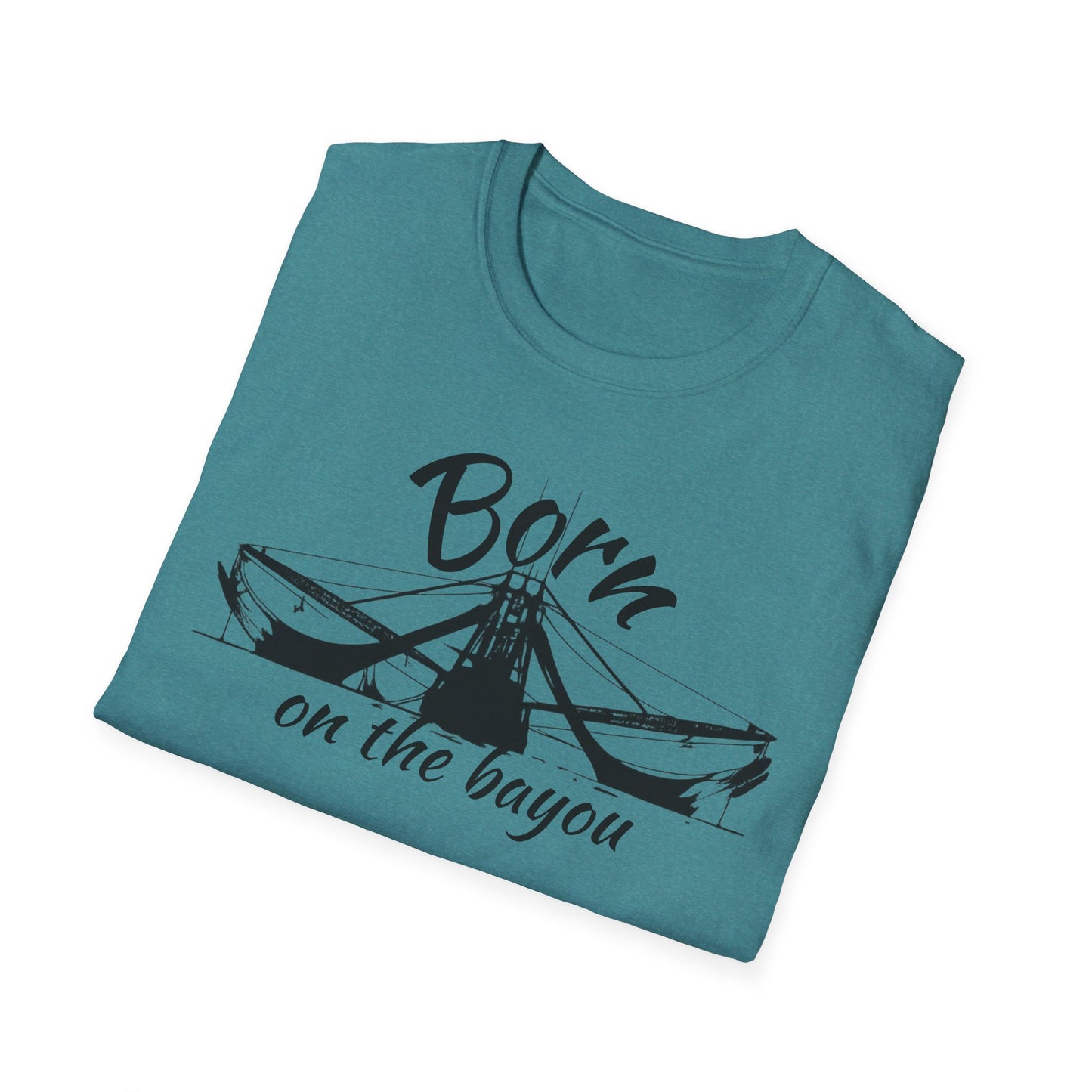 Born on the Bayou T-Shirt — Cajun Louisiana Swamp Pride Tee