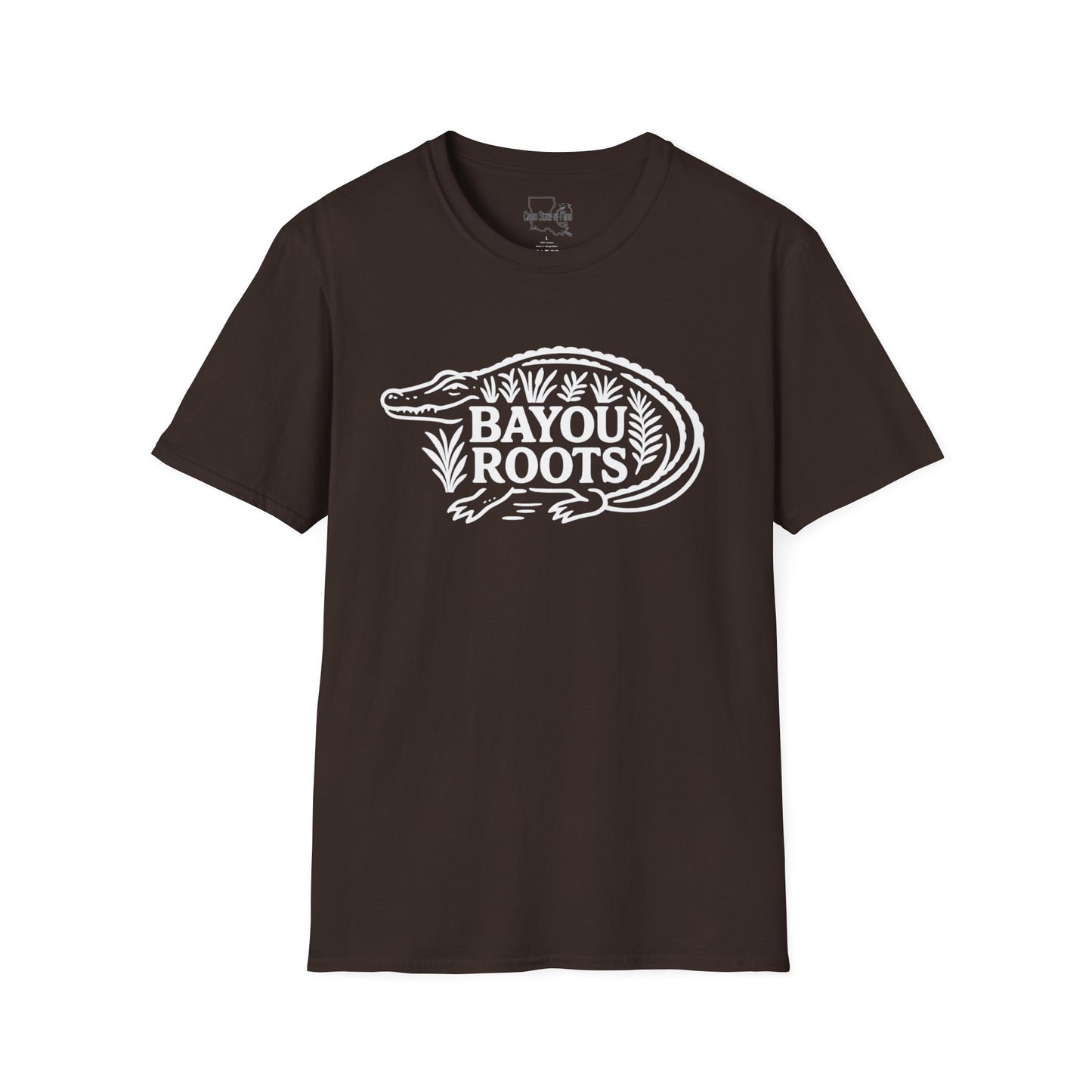 Bayou Roots Unisex Softstyle T-Shirt - Casual Wear, Gift for Nature Lovers, Louisiana Style Tee, Outdoorsy Apparel, Eco-Friendly Fashion