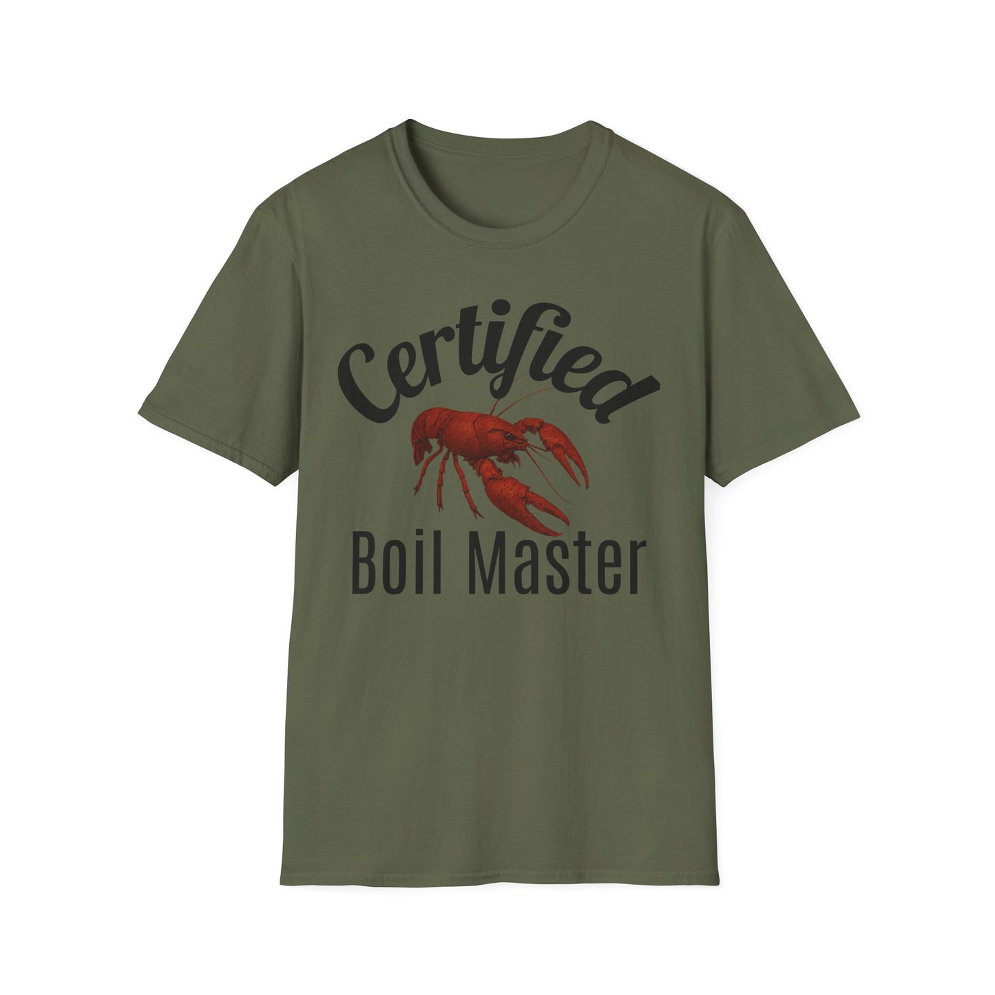 Certified Boil Master T-Shirt — Cajun Crawfish Boil Cooking Tee