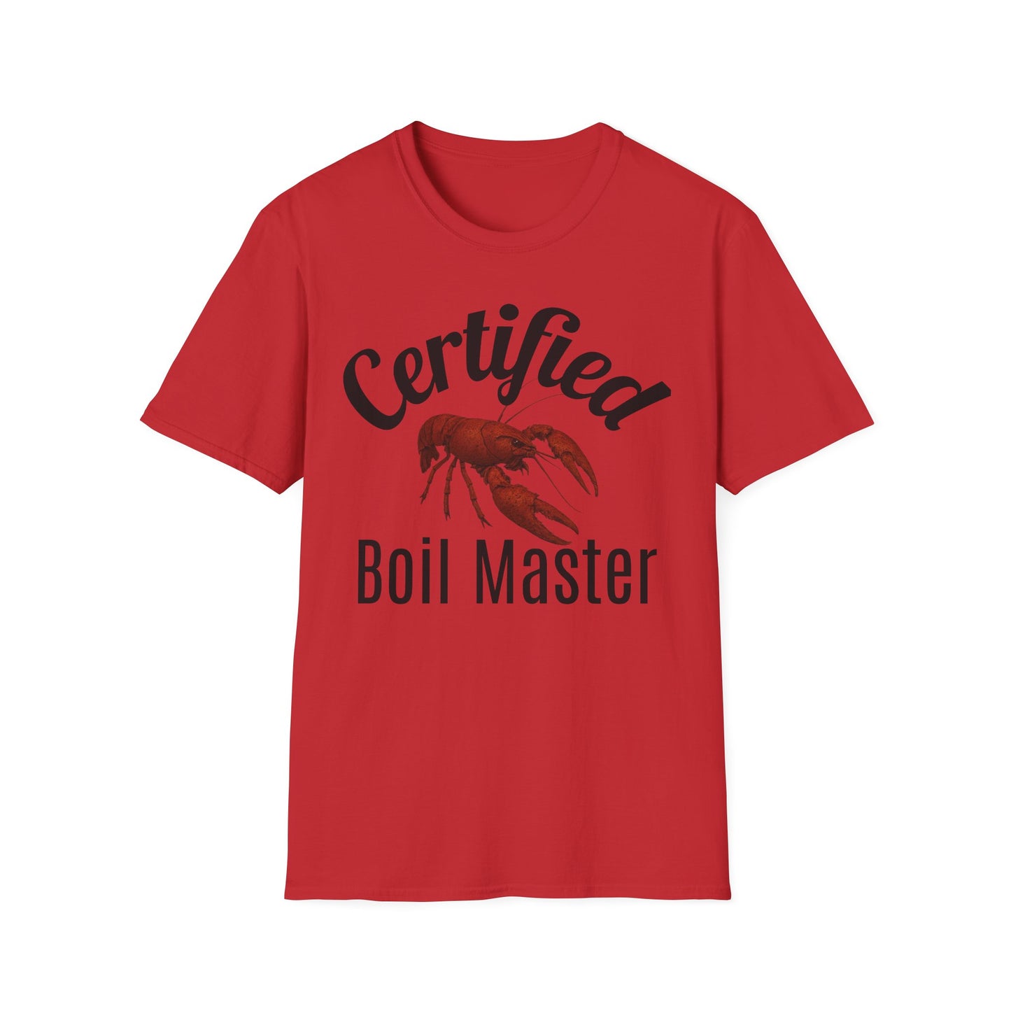 Certified Boil Master T-Shirt — Cajun Crawfish Boil Cooking Tee