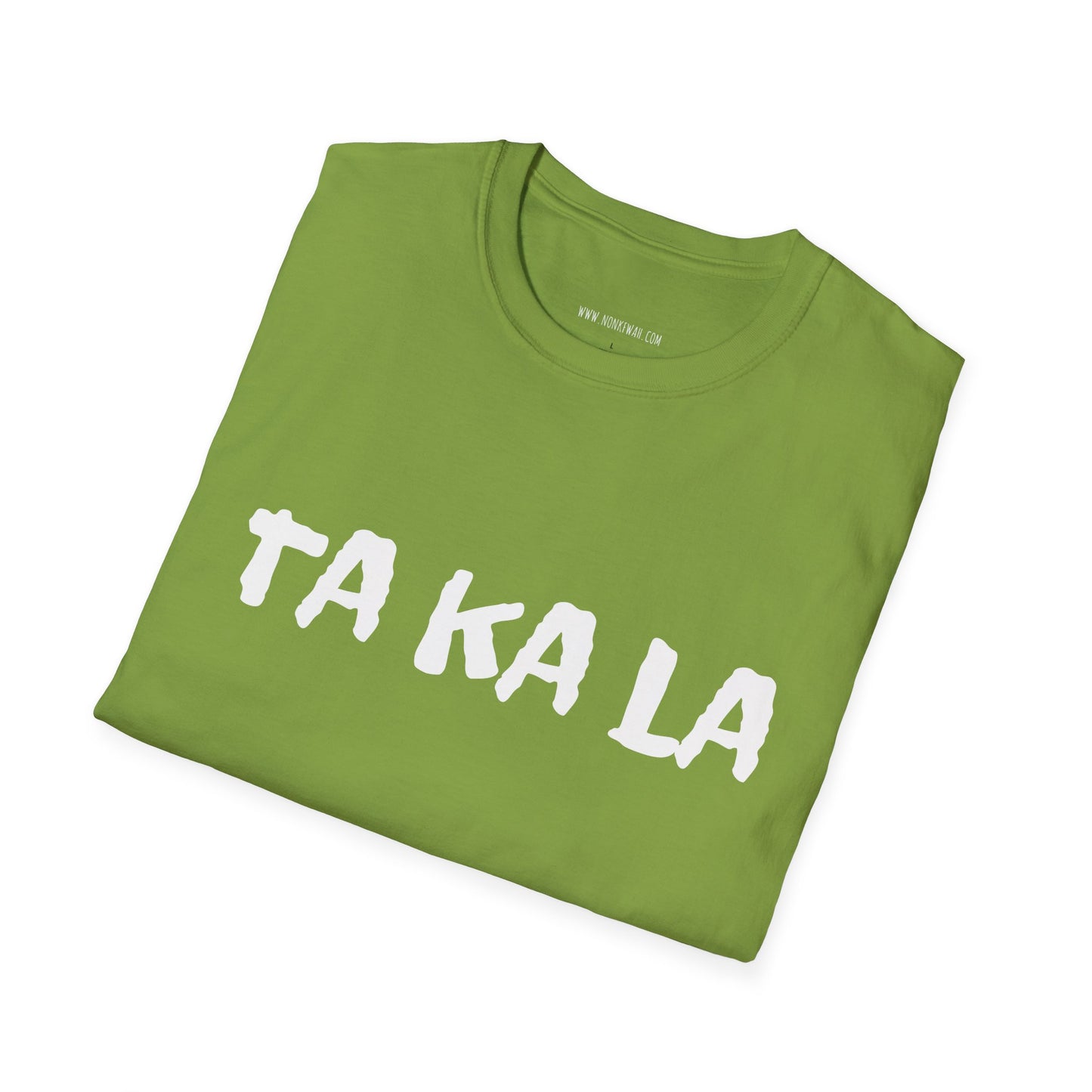 TA KA LA Minimalist Text Tee