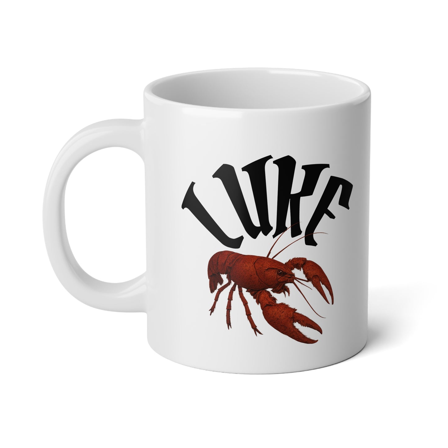 20oz Jumbo Coffee Mug — 'Luke' crawfish mug