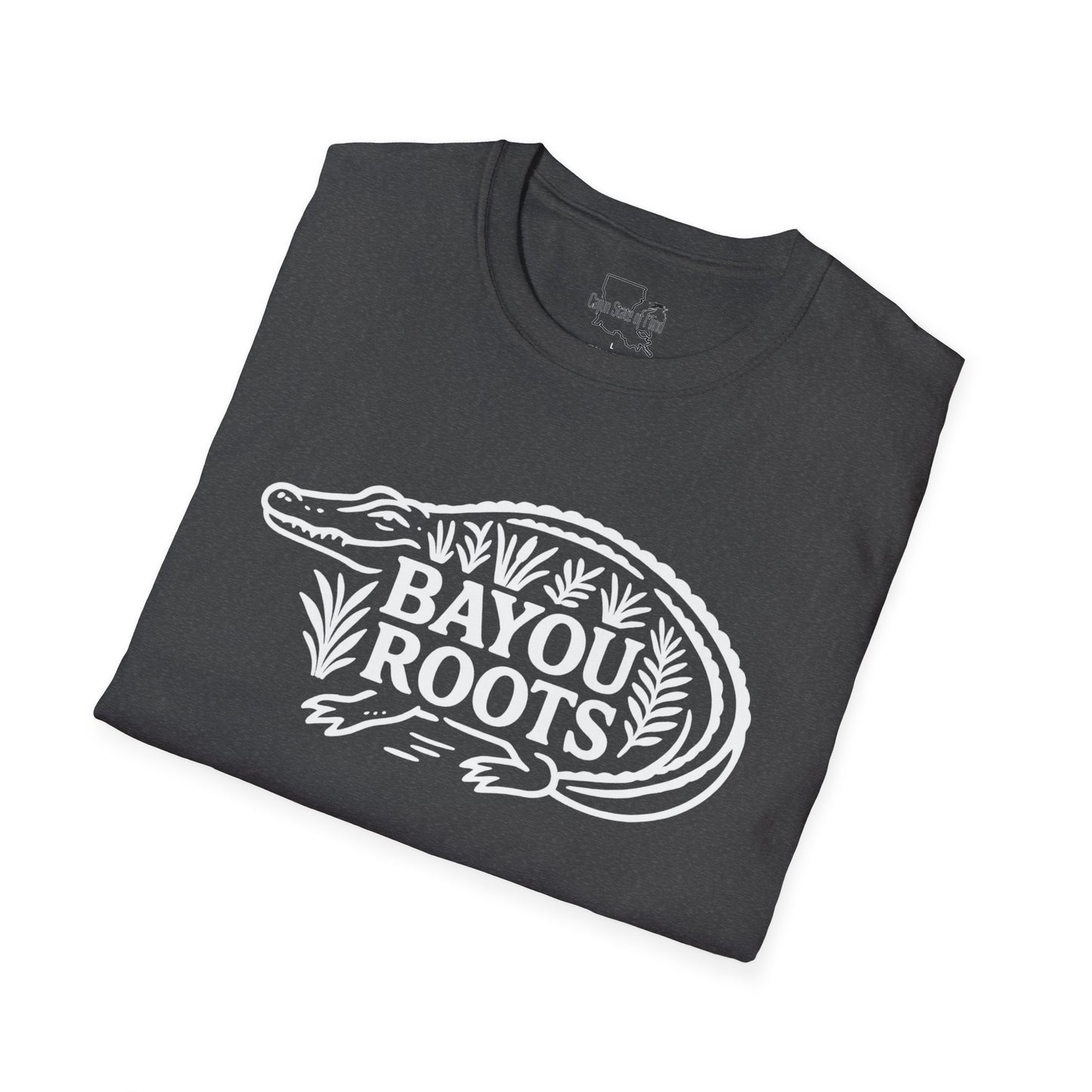 Bayou Roots Unisex Softstyle T-Shirt - Casual Wear, Gift for Nature Lovers, Louisiana Style Tee, Outdoorsy Apparel, Eco-Friendly Fashion