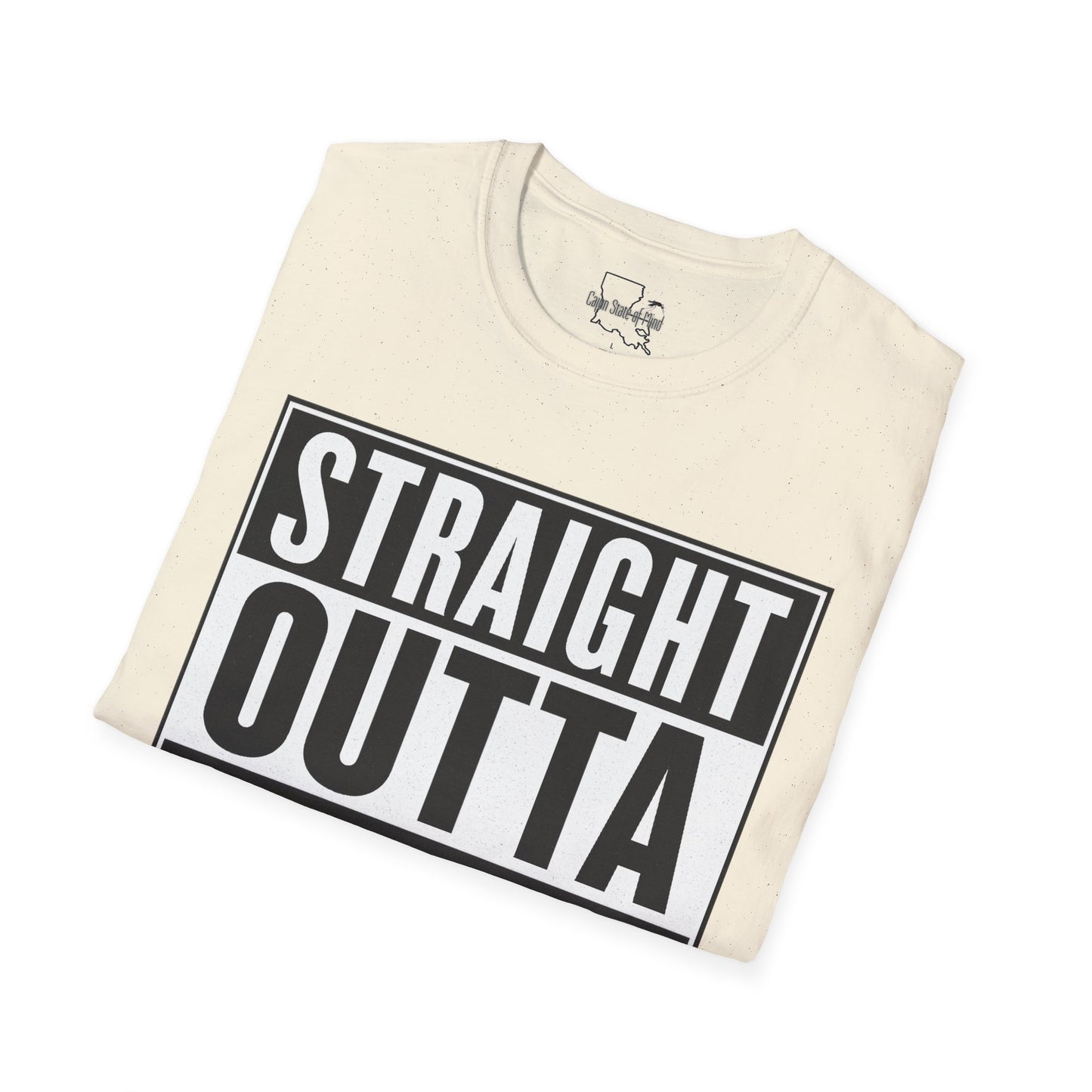 Straight Outta Chauvin T-Shirt, Unisex Softstyle Tee, Fun Graphic Shirt, Gift for Humor Lovers, Casual Everyday Wear