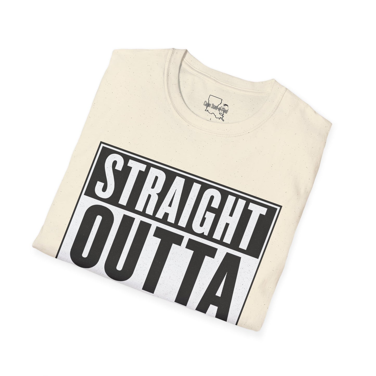 Straight Outta Montegut Unisex T-Shirt | Cool Casual Wear, Gift for Friends, Streetwear, Fun Statement Tee, Everyday Comfort