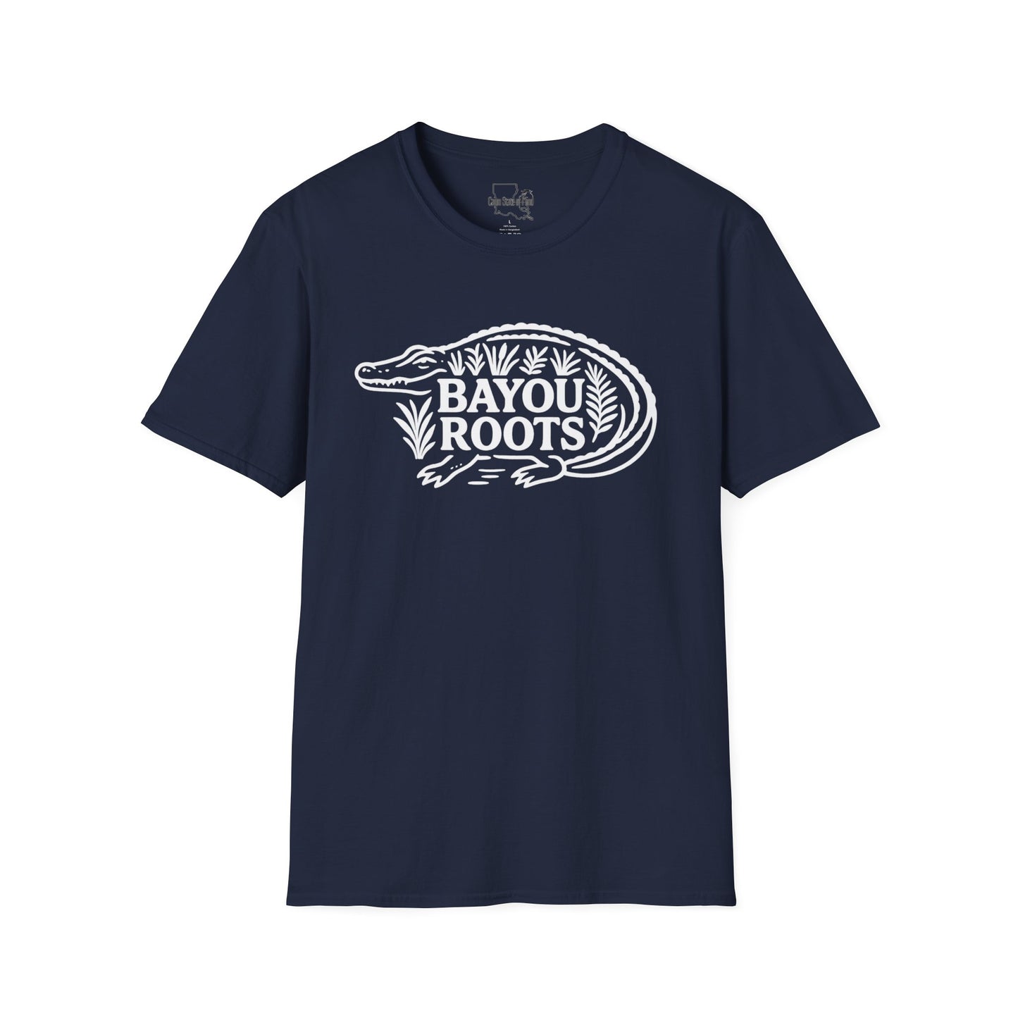 Bayou Roots Unisex Softstyle T-Shirt - Casual Wear, Gift for Nature Lovers, Louisiana Style Tee, Outdoorsy Apparel, Eco-Friendly Fashion