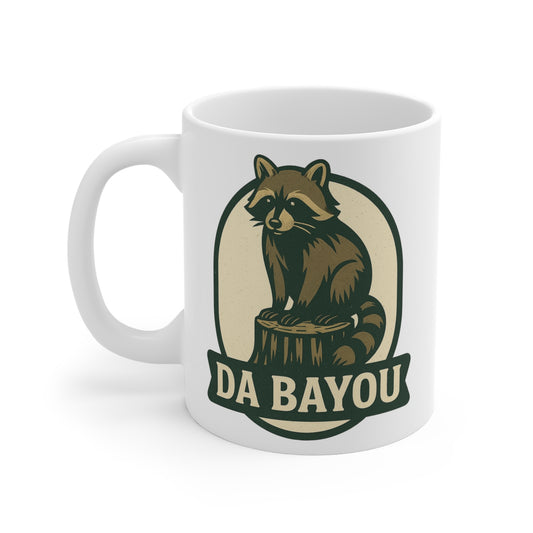 Rustic Raccoon Mug | Perfect Gift for Nature Lovers, Wildlife Enthusiasts, and Funny Coffee Drinkers, Unique Design for Home and Office