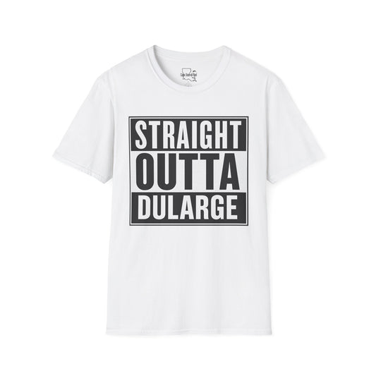 Straight Outta Dularge Unisex Softstyle T-Shirt, Casual Wear, Gift for Him/Her, Streetwear, Trendy Graphic Tee
