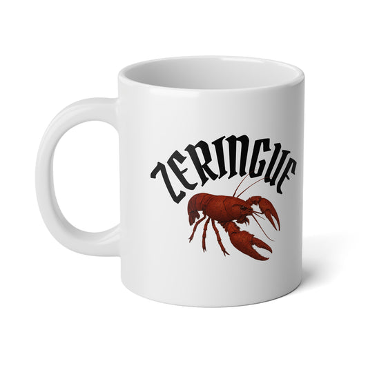 20oz Jumbo Coffee Mug — 'Zeringue' crawfish mug