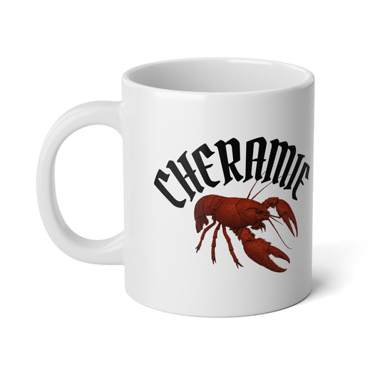 20oz Jumbo Coffee Mug — 'Cheramie' crawfish mug