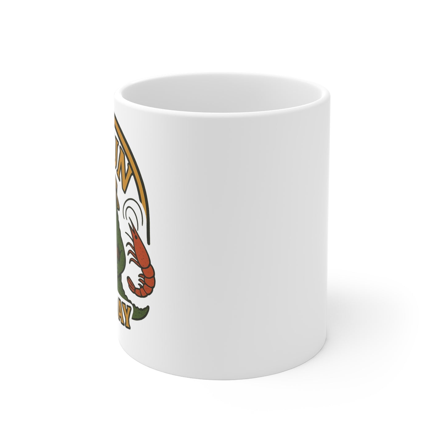 Cajun All Day Mug - Fun Gift for Foodies, Louisiana Lovers, Celebrations, Coffee Lovers, Kitchen Decor