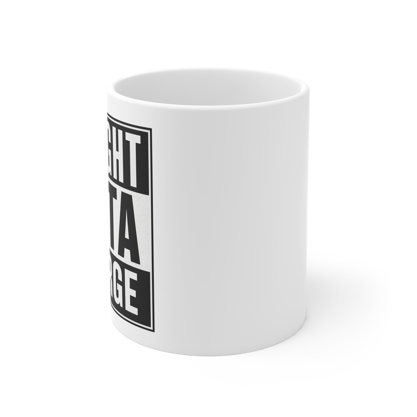 Straight Outta Dularge Mug - Fun Gift for Friends, Coffee Lovers, or Home Office Decor, Perfect for Birthdays, Celebrations, and Holidays