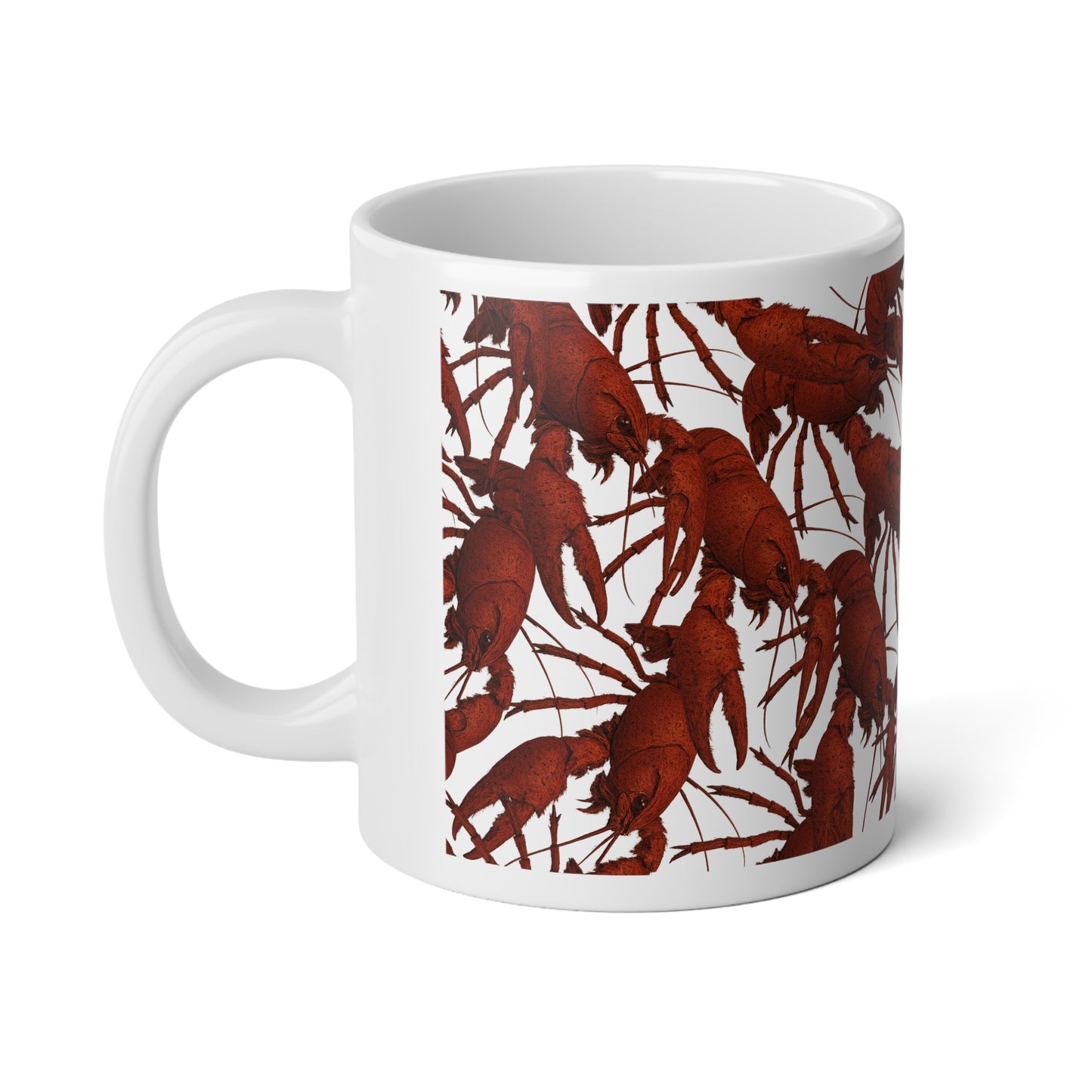 20oz Jumbo coffee Mug — Crawfish Pattern Coffee Cup