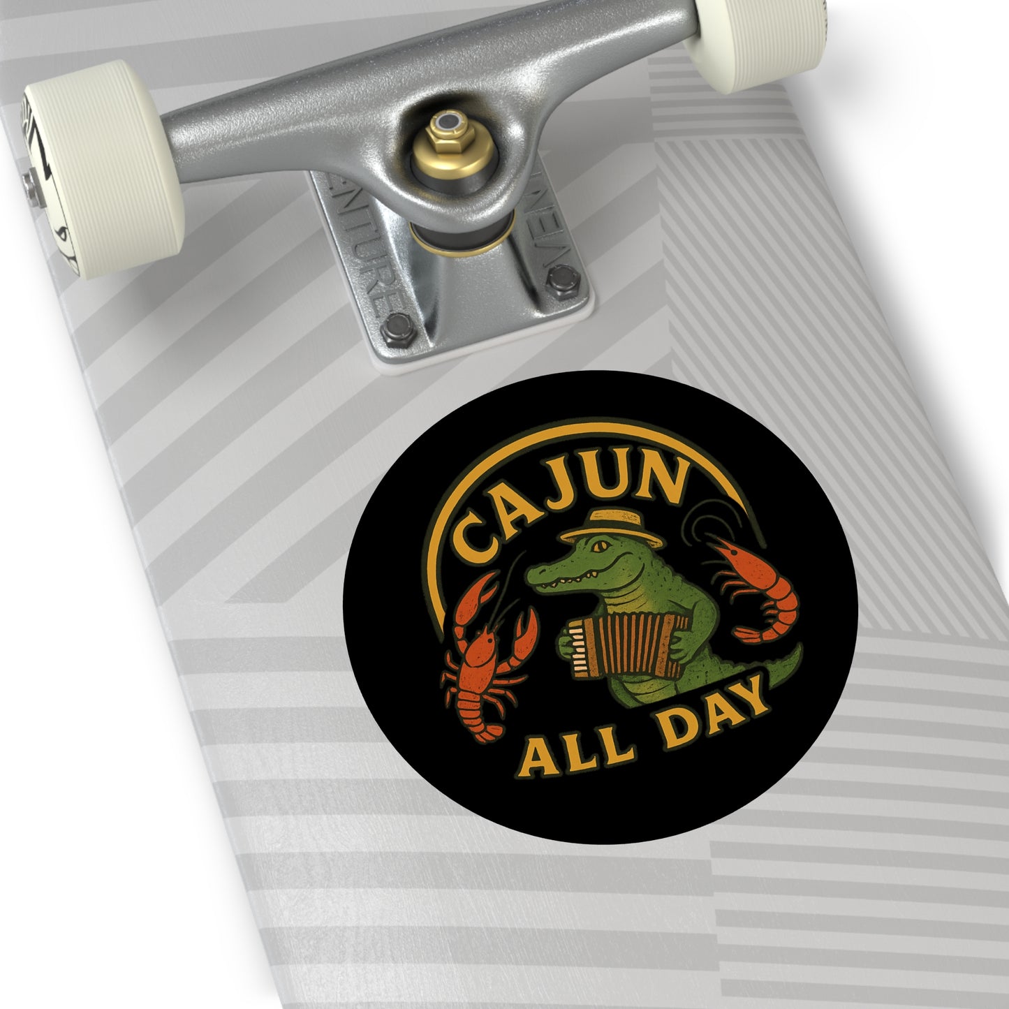 Cajun All Day Vinyl Stickers - Fun Decor, Louisiana Pride, Gift for Foodie, Party Favor, Customizable Stickers