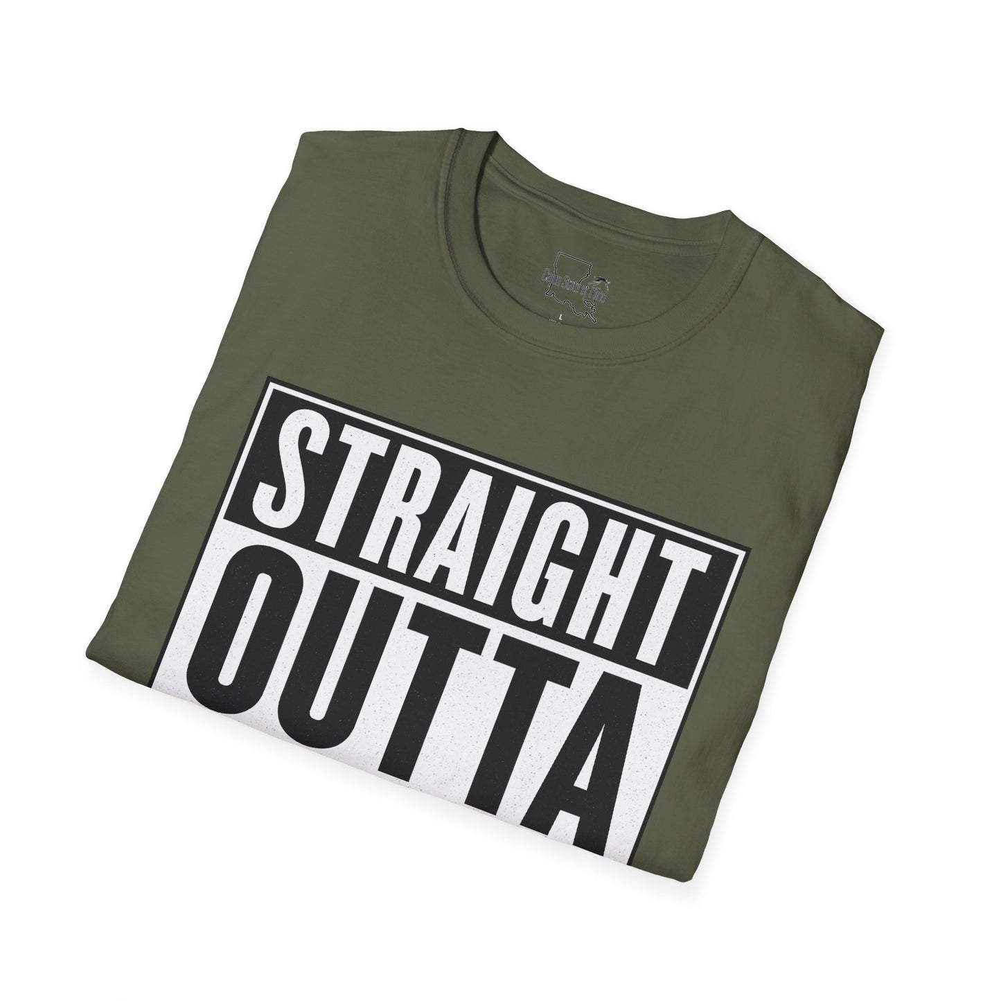 Straight Outta Montegut Unisex T-Shirt | Cool Casual Wear, Gift for Friends, Streetwear, Fun Statement Tee, Everyday Comfort