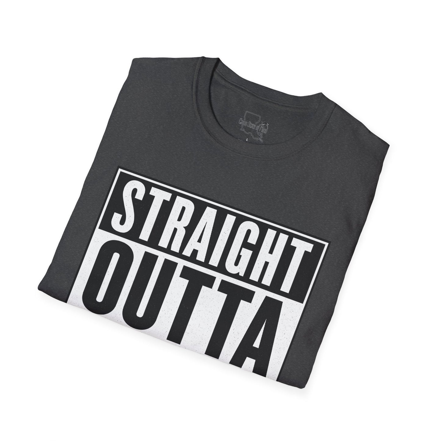 Straight Outta Montegut Unisex T-Shirt | Cool Casual Wear, Gift for Friends, Streetwear, Fun Statement Tee, Everyday Comfort