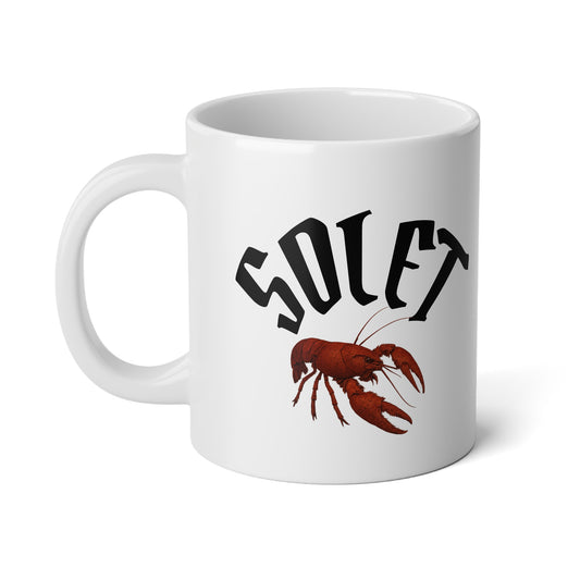 20oz. Jumbo Coffee Mug- 'Solet' crawfish mug