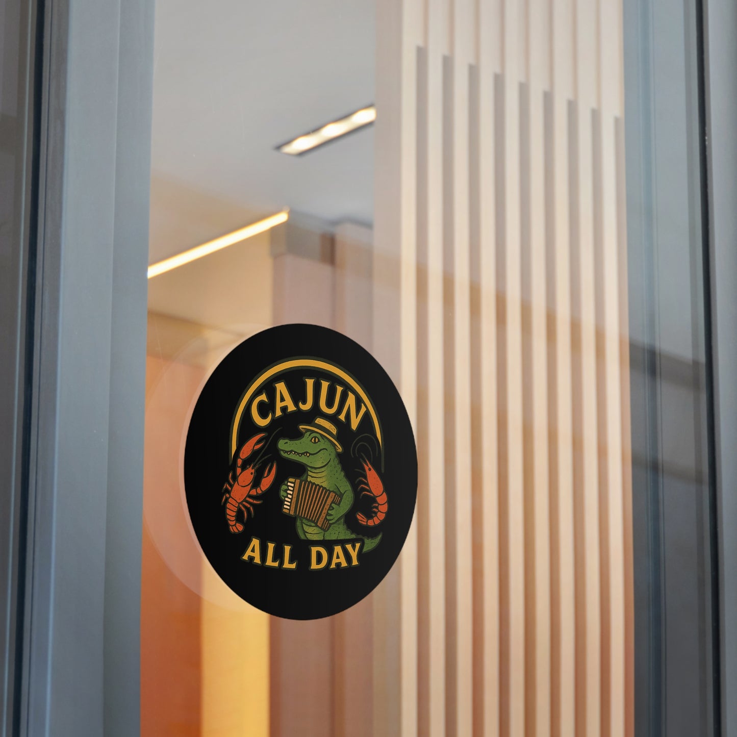 Cajun All Day Vinyl Stickers - Fun Decor, Louisiana Pride, Gift for Foodie, Party Favor, Customizable Stickers