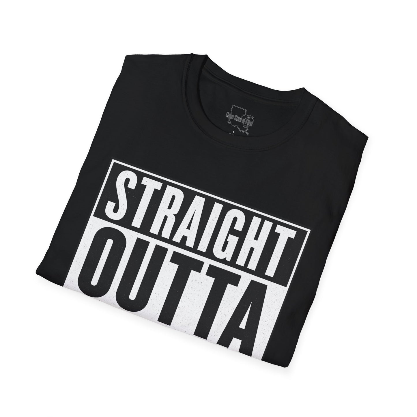 Straight Outta Montegut Unisex T-Shirt | Cool Casual Wear, Gift for Friends, Streetwear, Fun Statement Tee, Everyday Comfort