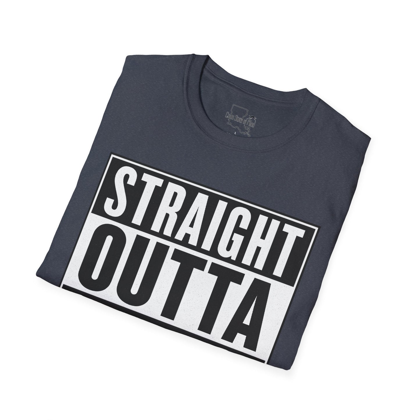 Straight Outta Chauvin T-Shirt, Unisex Softstyle Tee, Fun Graphic Shirt, Gift for Humor Lovers, Casual Everyday Wear
