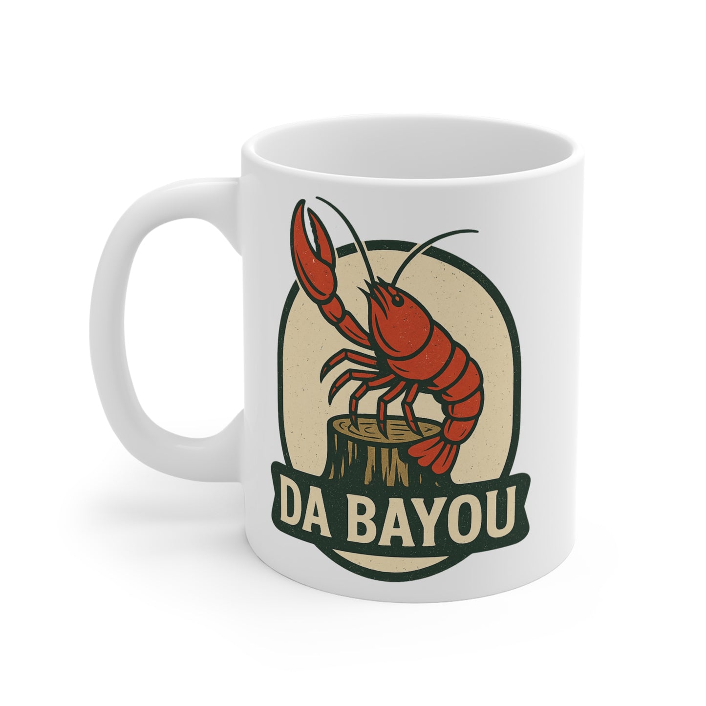 Bayou Crawfish Mug, Louisiana Gift, Seafood Lover Coffee Cup, Southern Kitchen Décor, Rustic Birthday Present