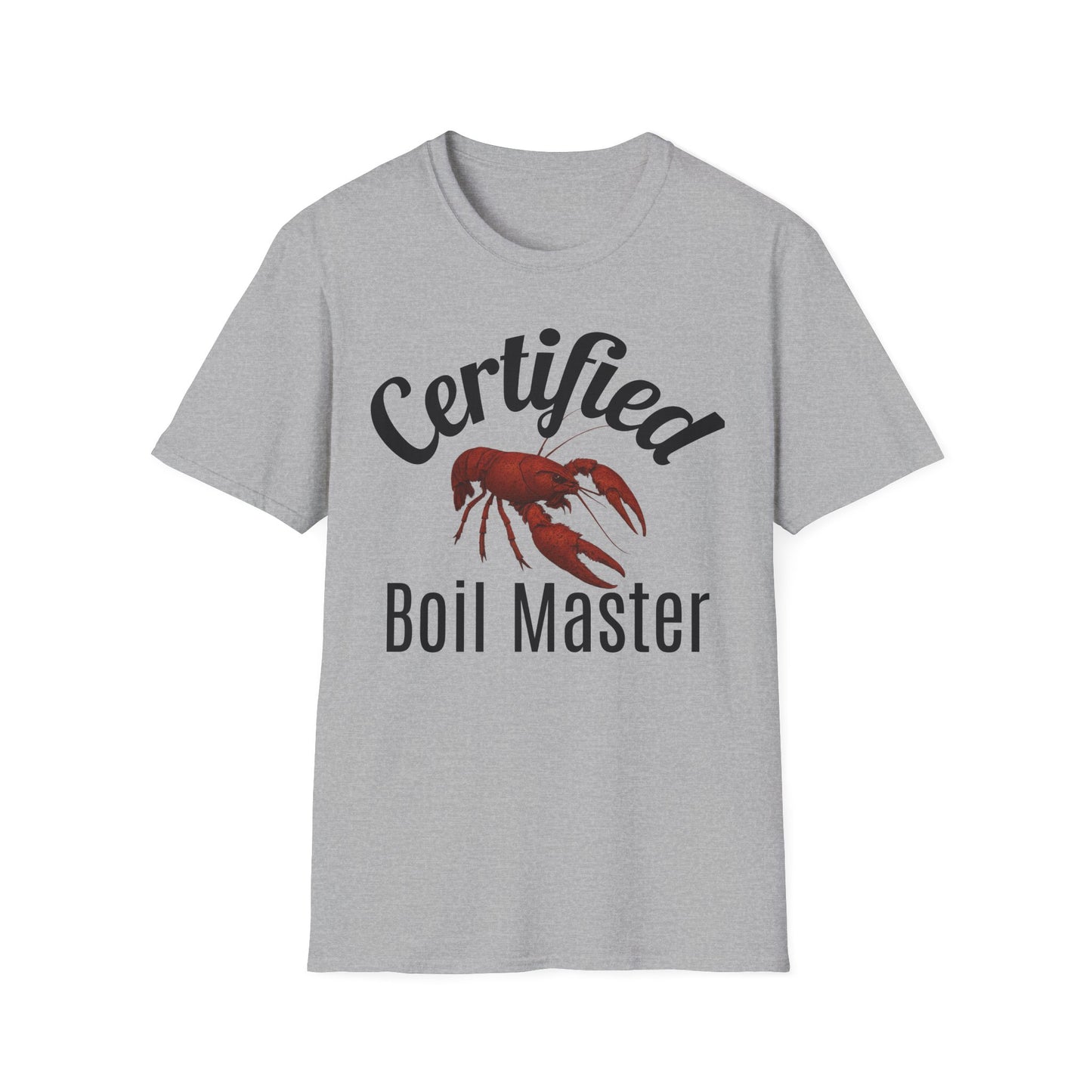 Certified Boil Master T-Shirt — Cajun Crawfish Boil Cooking Tee
