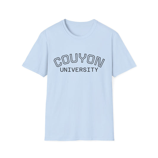 Vintage Graphic T-Shirt, Couyon University Tee, Unisex College Apparel, Casual Everyday Wear, Gifts for Students, Graduation Shirts