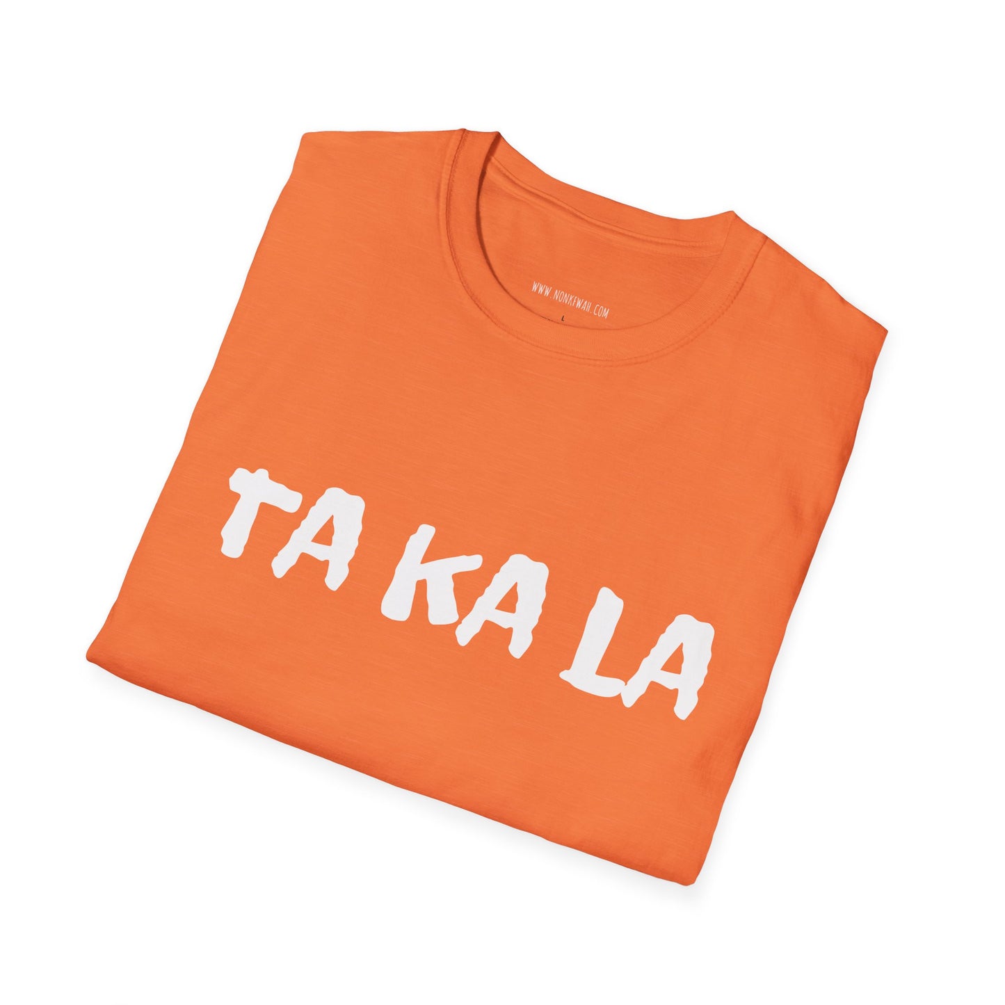 TA KA LA Minimalist Text Tee