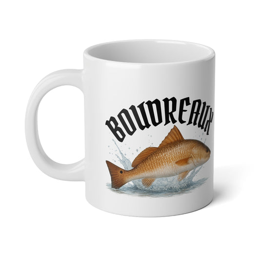 20oz Jumbo Coffee Mug— 'Boudreaux' Redfish Mug
