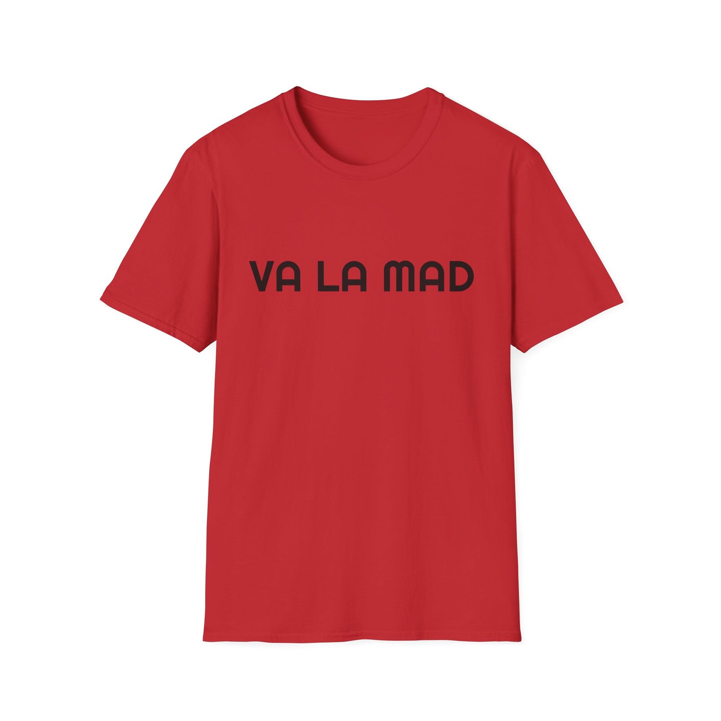 Awww Va La Mad Unisex Softstyle T-Shirt, Funny Quote Tee, Casual Wear, Gift for Friends, Humor Shirt, Everyday Style