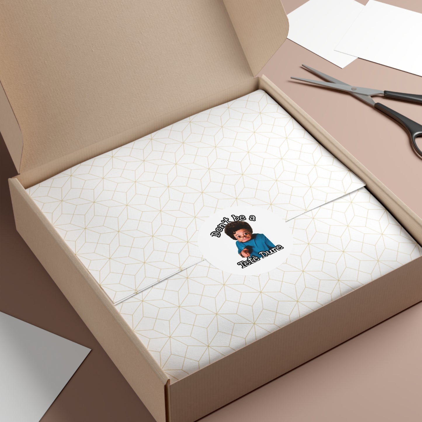 Fun Round Vinyl Stickers – Don't Be a Têtè Dure, Humorous Decor, Great for Gift Giving, Stickers for Parties and Celebrations, Office [...]