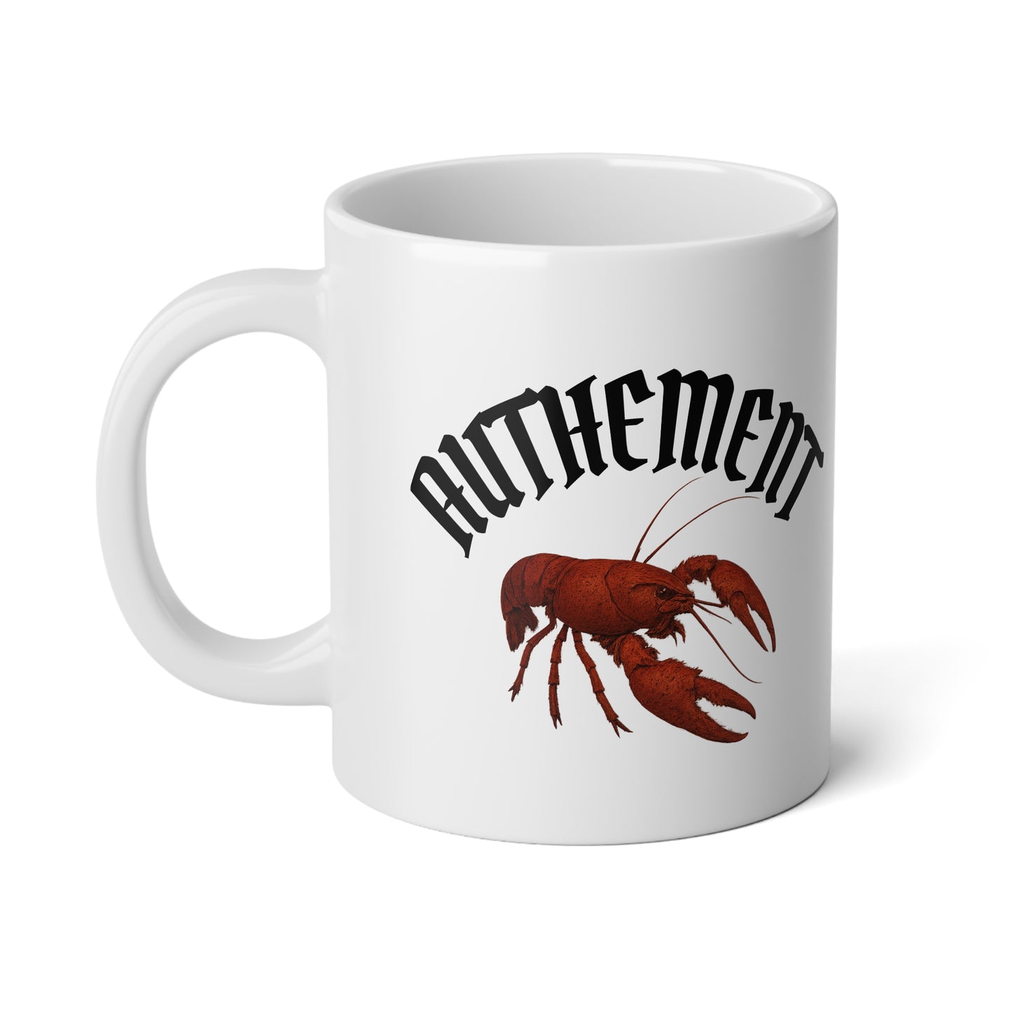 20oz- jumbo Coffee Mug – 'Authement' crawfish mug