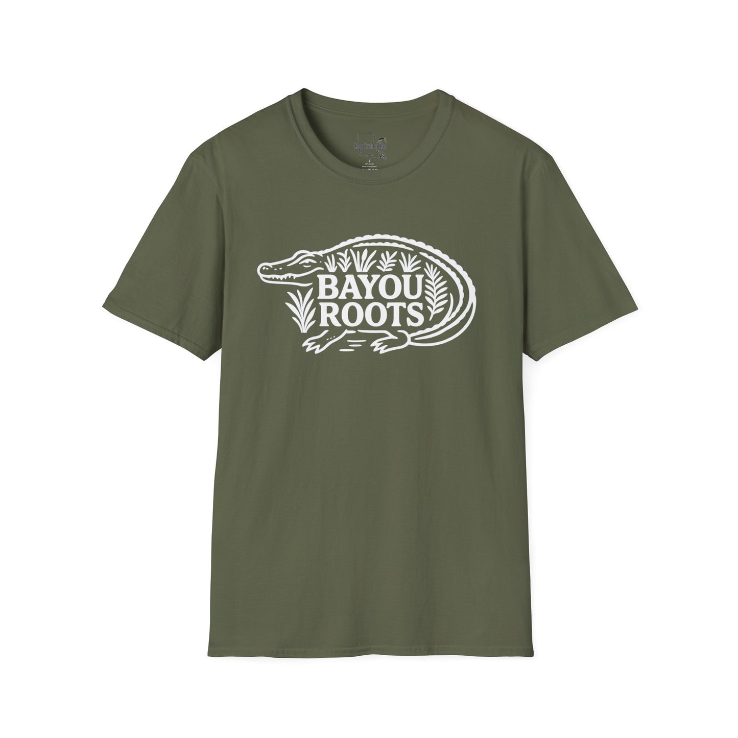 Bayou Roots Unisex Softstyle T-Shirt - Casual Wear, Gift for Nature Lovers, Louisiana Style Tee, Outdoorsy Apparel, Eco-Friendly Fashion