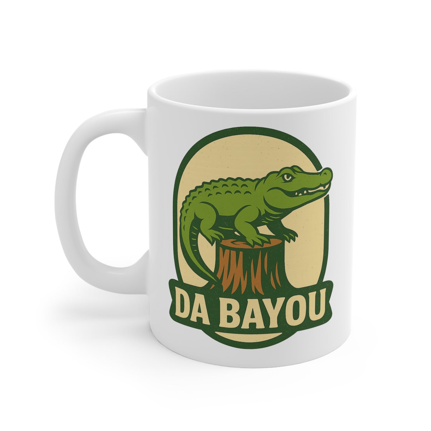 Bayou Alligator Mug, Nature Lover Gift, Coffee Cup, Louisiana Souvenir, Eco-Friendly Drinkware
