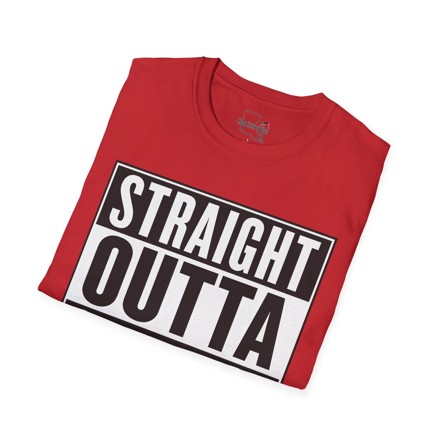 Straight Outta Chauvin T-Shirt, Unisex Softstyle Tee, Fun Graphic Shirt, Gift for Humor Lovers, Casual Everyday Wear