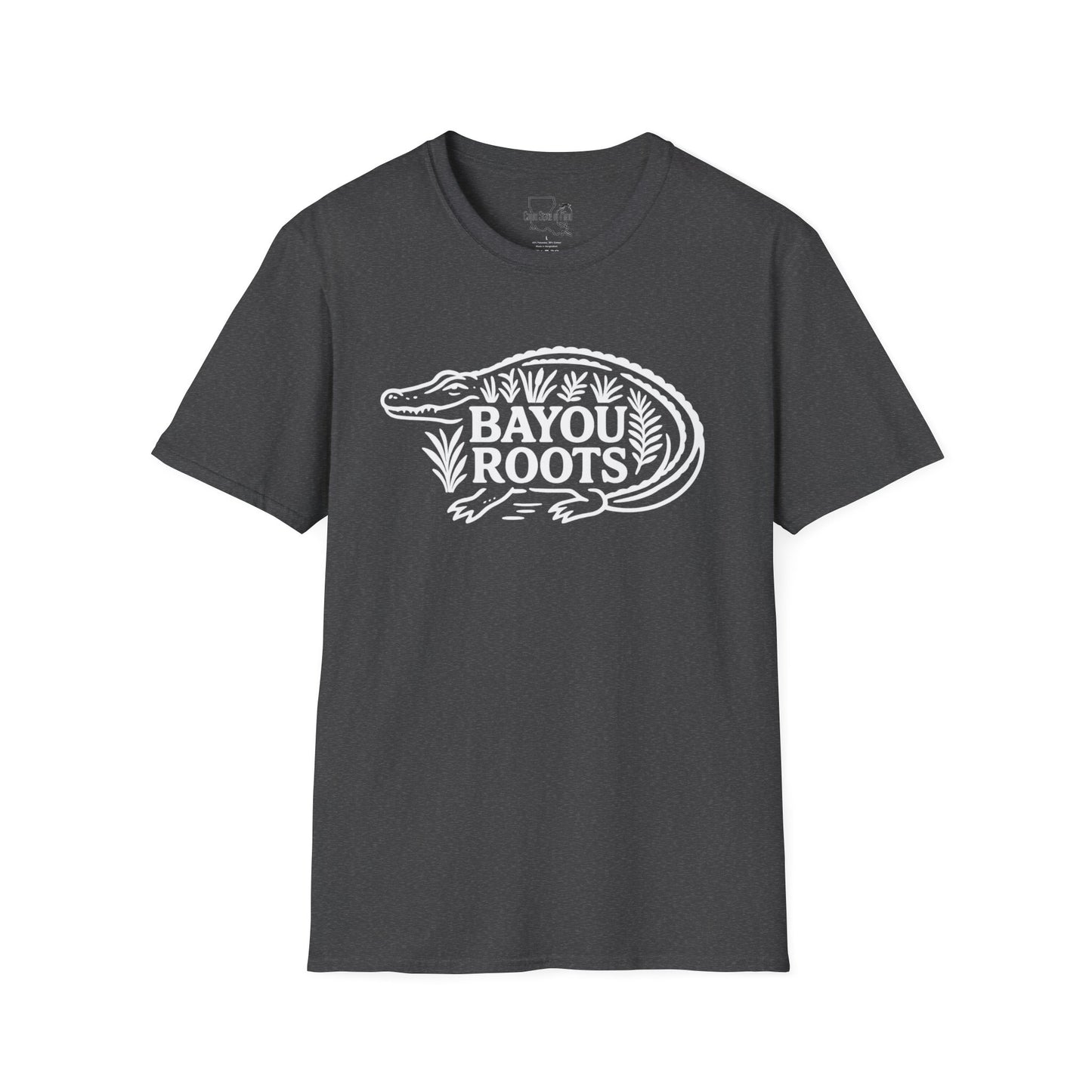 Bayou Roots Unisex Softstyle T-Shirt - Casual Wear, Gift for Nature Lovers, Louisiana Style Tee, Outdoorsy Apparel, Eco-Friendly Fashion