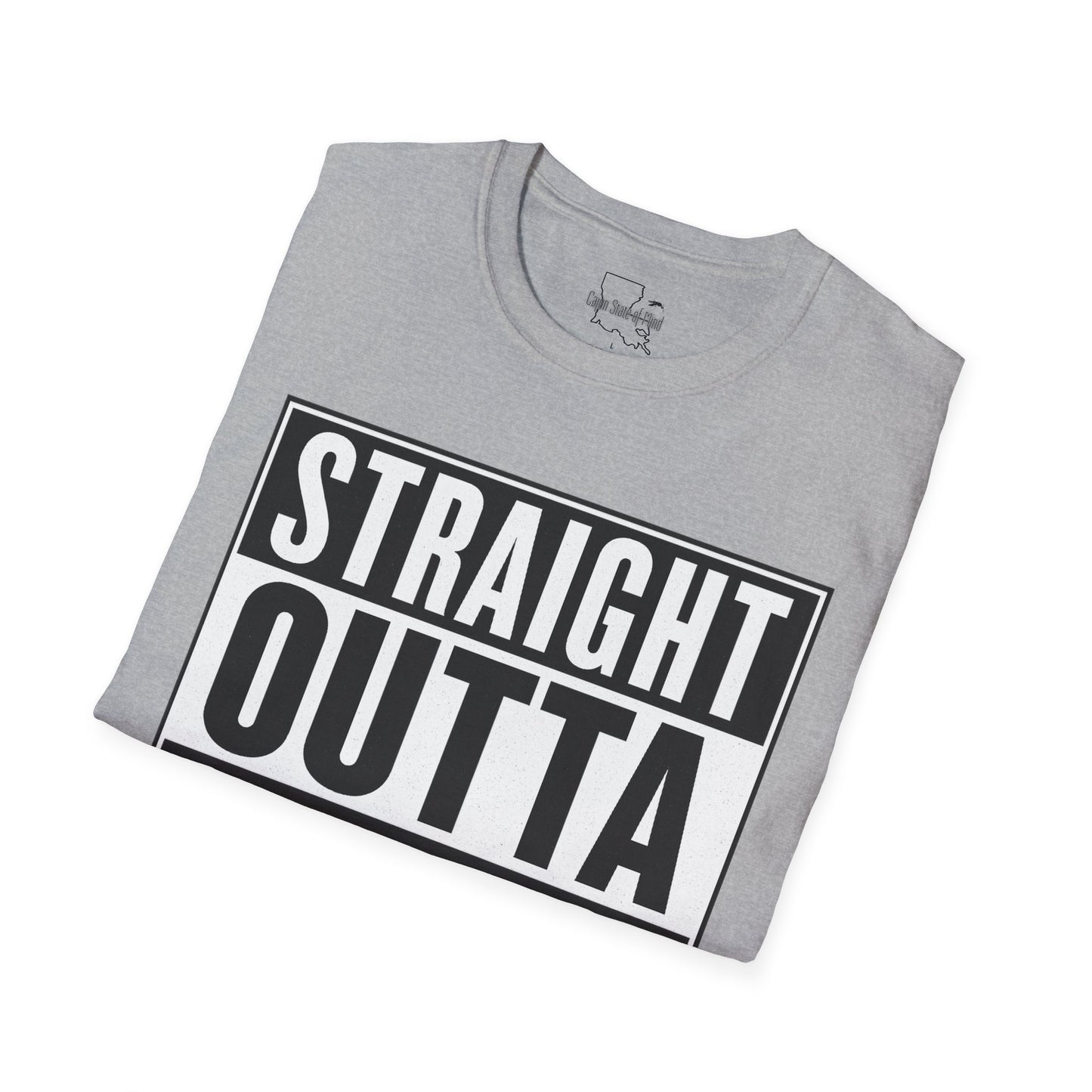 Straight Outta Chauvin T-Shirt, Unisex Softstyle Tee, Fun Graphic Shirt, Gift for Humor Lovers, Casual Everyday Wear