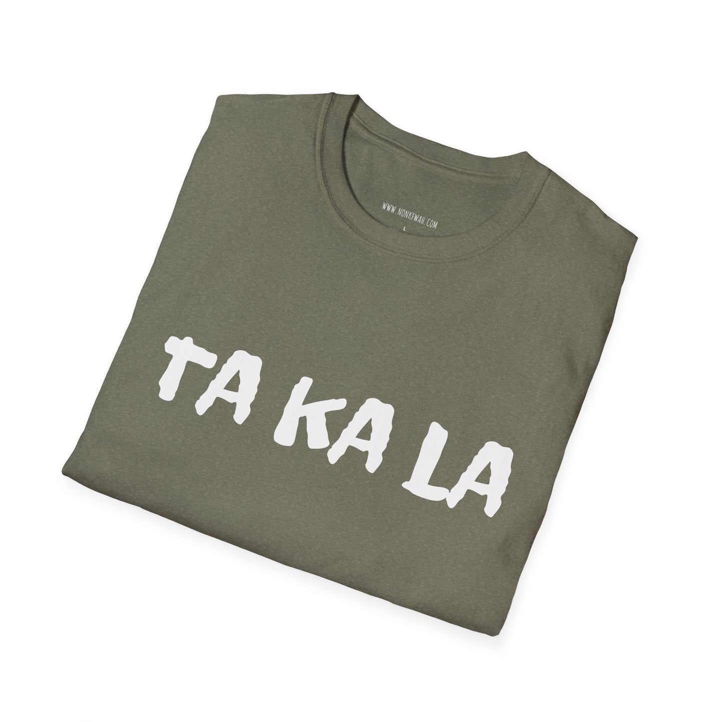 TA KA LA Minimalist Text Tee