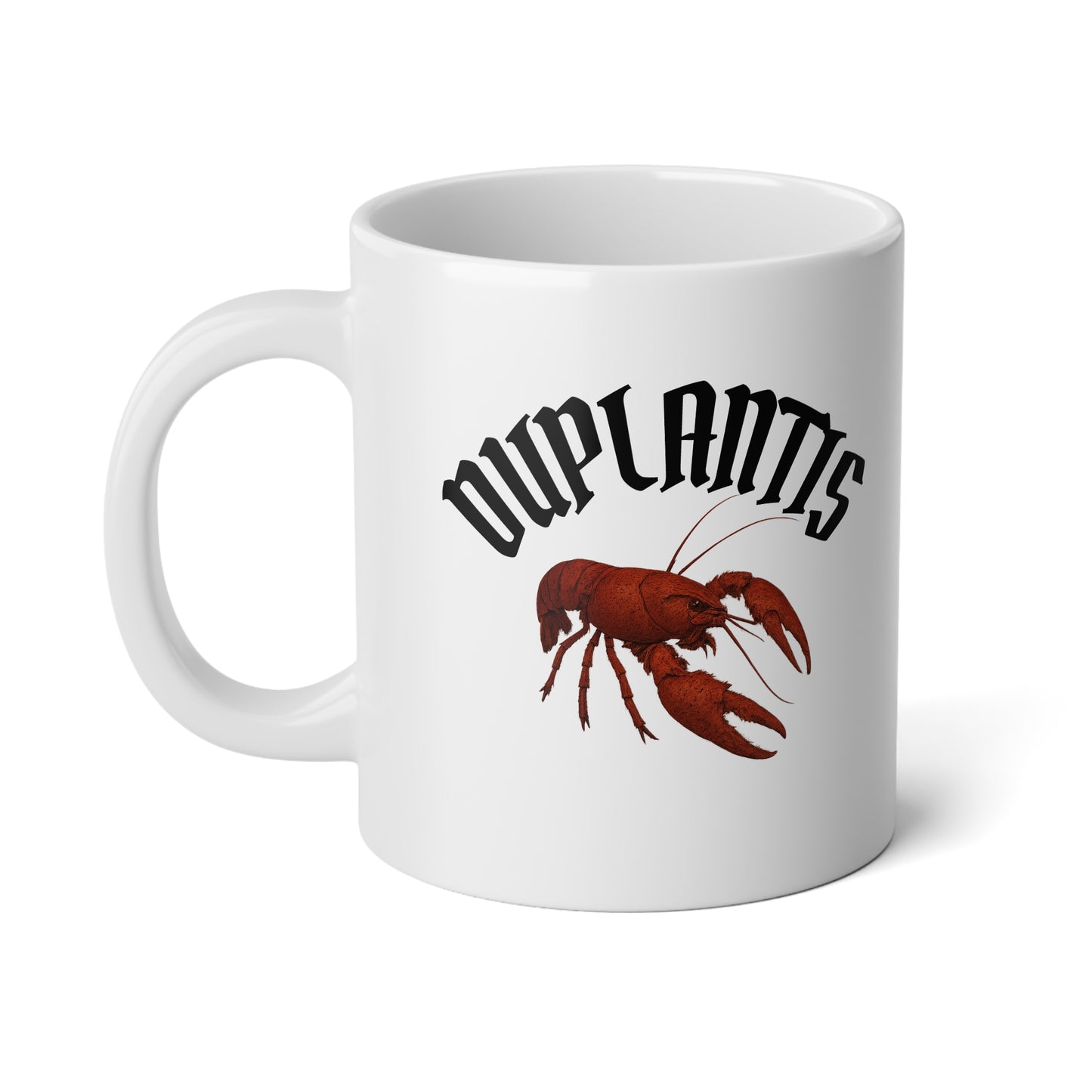 20 oz. Jumbo Coffee Mug — 'Duplantis' crawfish mug