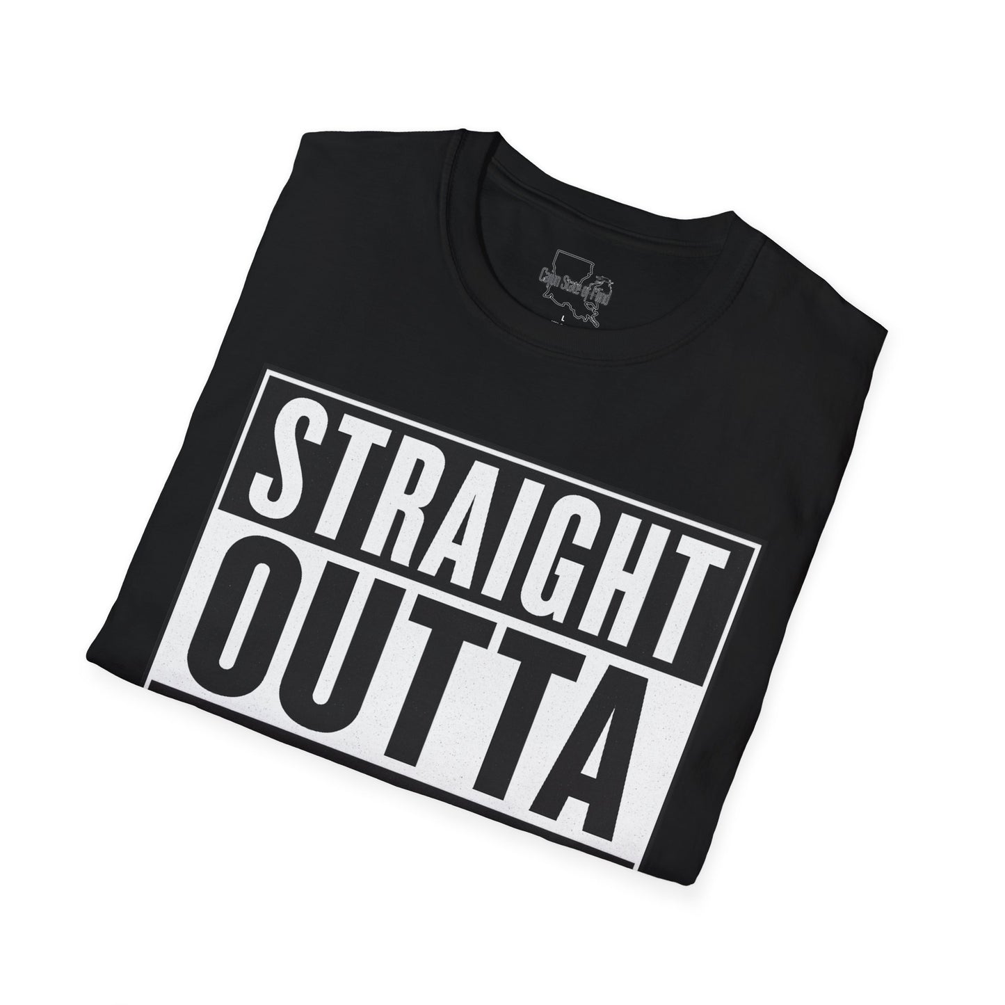 Straight Outta Chauvin T-Shirt, Unisex Softstyle Tee, Fun Graphic Shirt, Gift for Humor Lovers, Casual Everyday Wear