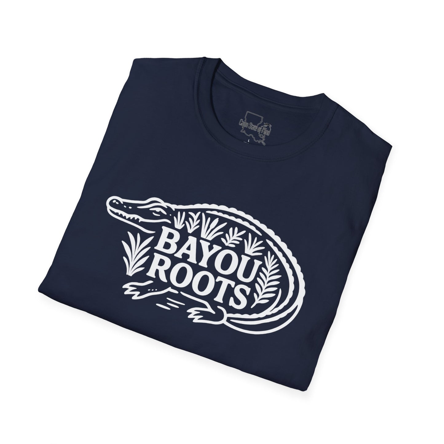 Bayou Roots Unisex Softstyle T-Shirt - Casual Wear, Gift for Nature Lovers, Louisiana Style Tee, Outdoorsy Apparel, Eco-Friendly Fashion