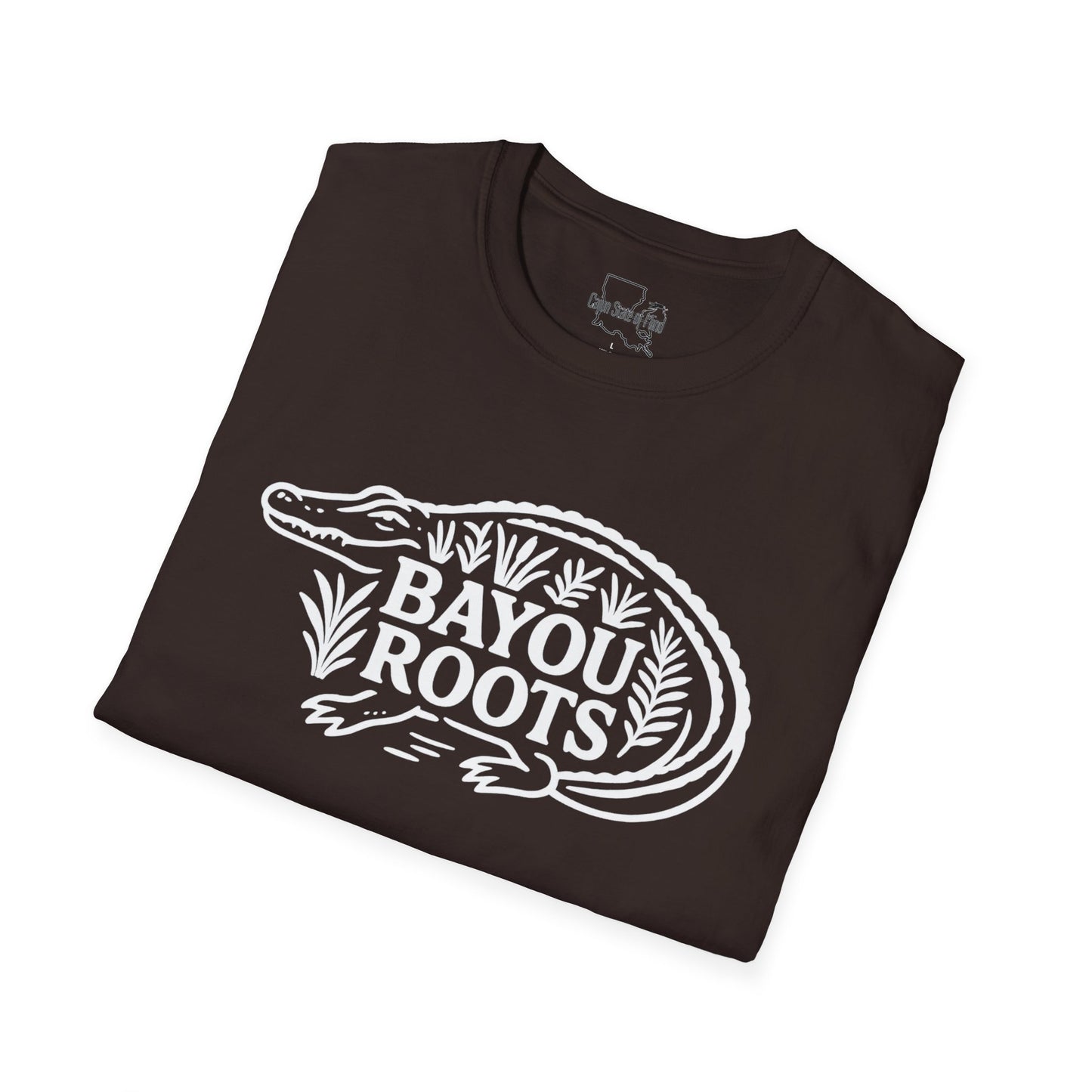 Bayou Roots Unisex Softstyle T-Shirt - Casual Wear, Gift for Nature Lovers, Louisiana Style Tee, Outdoorsy Apparel, Eco-Friendly Fashion