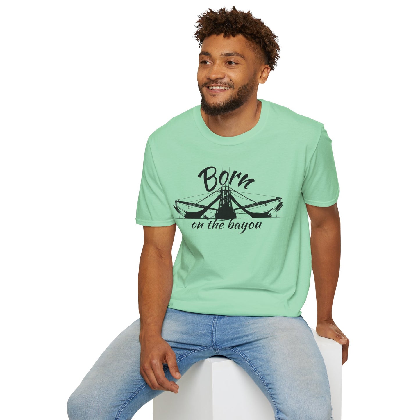 Born on the Bayou T-Shirt — Cajun Louisiana Swamp Pride Tee