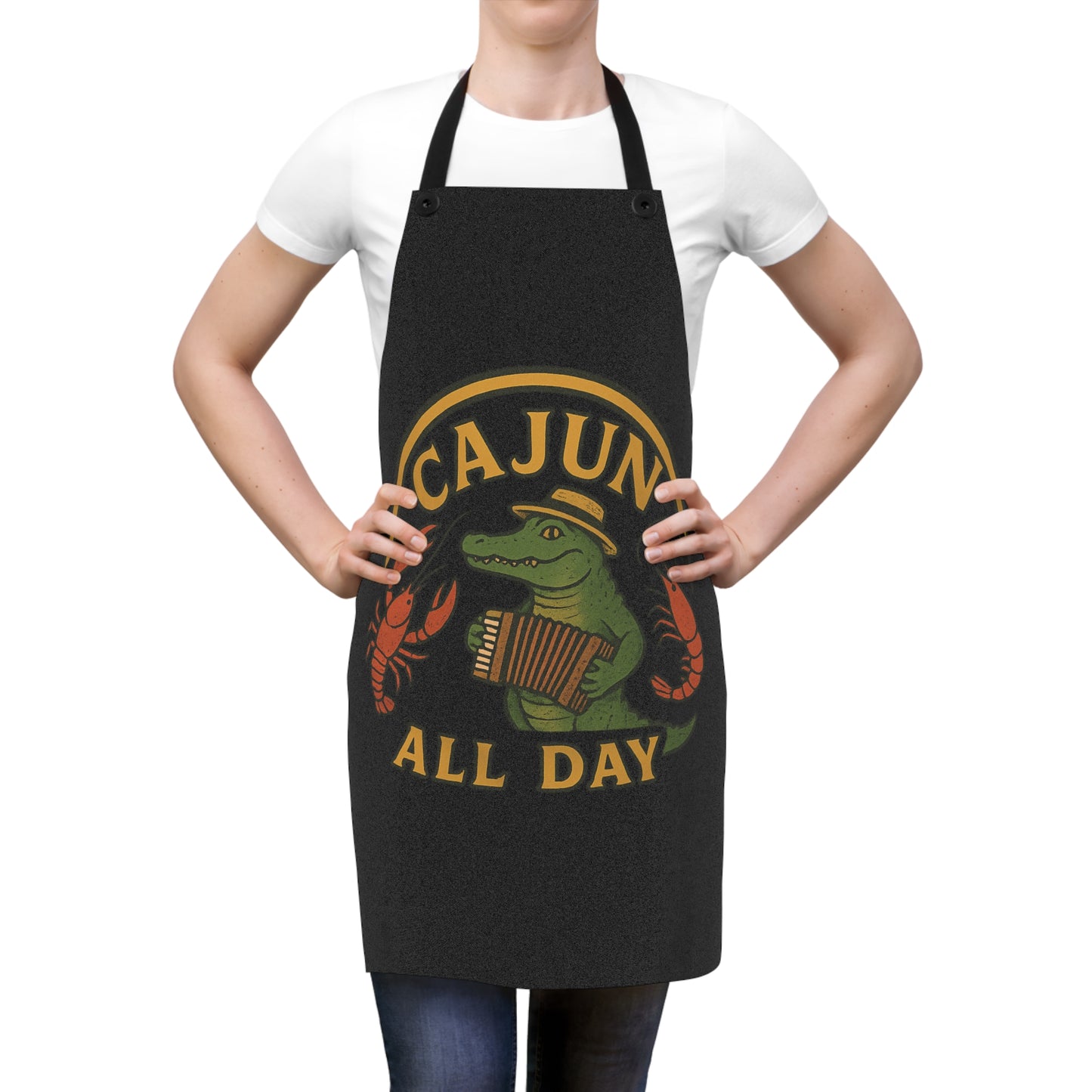 Cajun Cooking Apron | All Day Fun | Perfect Gift for Chefs, Foodies, Cooking Enthusiasts, Festivals, Birthdays
