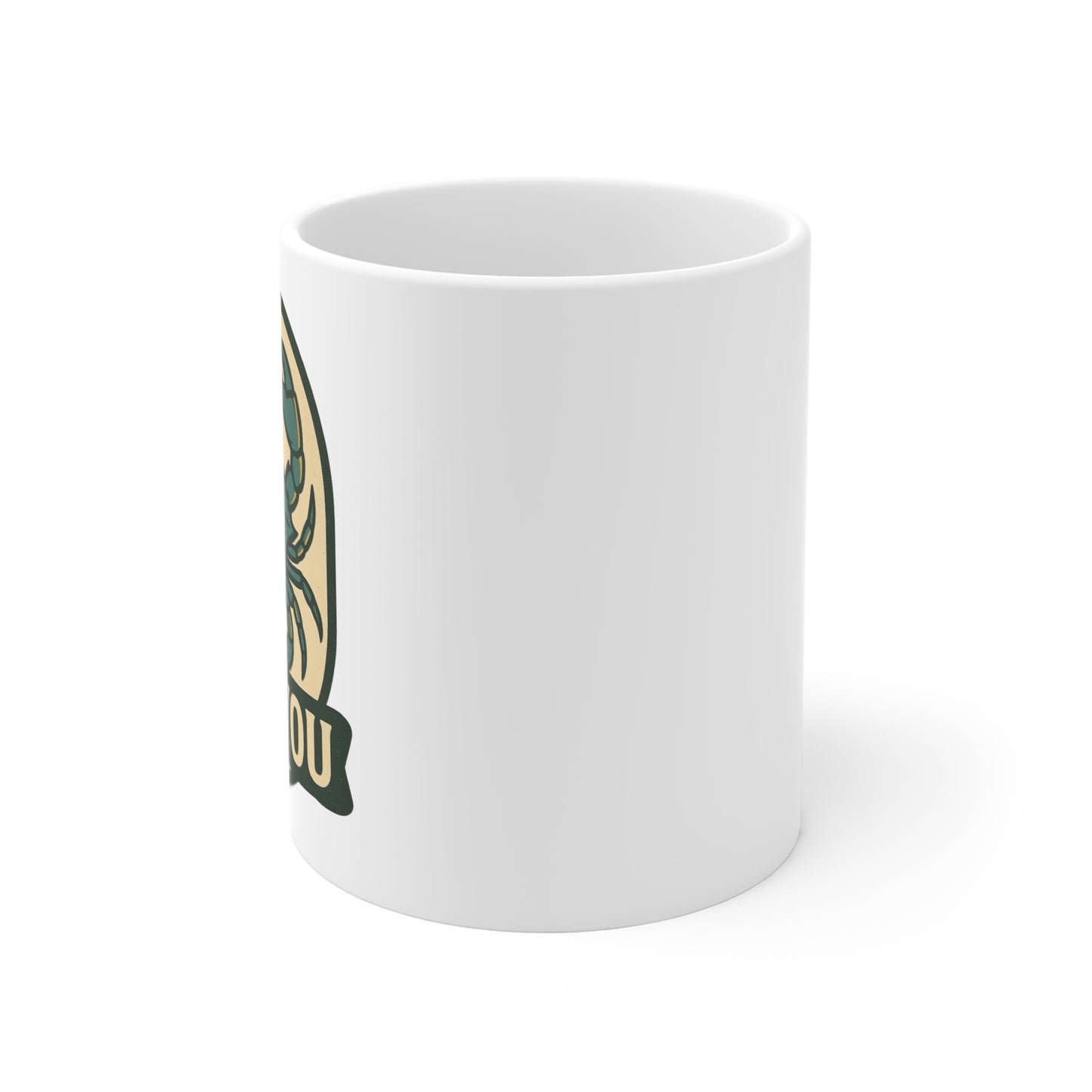 Bayou Crab Mug, Unique Coffee Cup for Seafood Lovers, Gift for Crab Fans, Home Kitchen Decor, New Orleans Theme